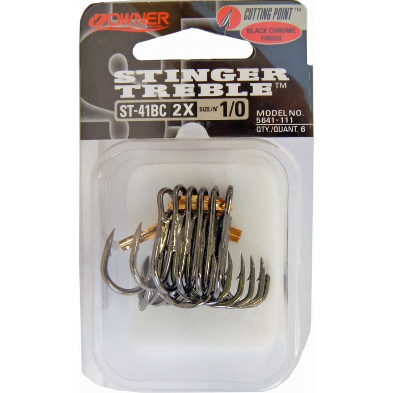 Owner ST41BC Stinger Treble Hook 4 Qty 8