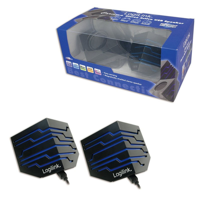 LogiLink Carisma 2.0 Stereo Active Speaker - Black
