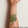 'Four Leaf Clover' Temporary Tattoo - Water Resistant, Skin-Safe, Non-Toxic
