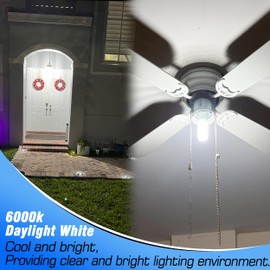 1.77*5.90inch Big E26 LED Bulbs 20W LED Corn Light Bulbs 200 Watt Equivalent 3000 Lumen 6000K Daylight White for Outdoor Home attic Corridor Garage Warehouse Candelabra Ceiling Fan LED Bulbs, 2 Pack