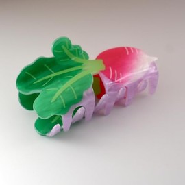 Carrot Shape Hair Claw Clip Dopamine Fruit Non-Slip Hair Accessories 3.2" X 2" for Thin Hair Women Girls, Pink Carrot
