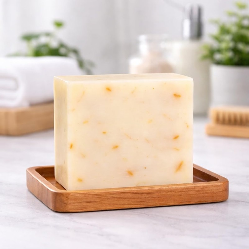 Clay & Jojoba Solid Soap, French Pink Clay, Natural Material,