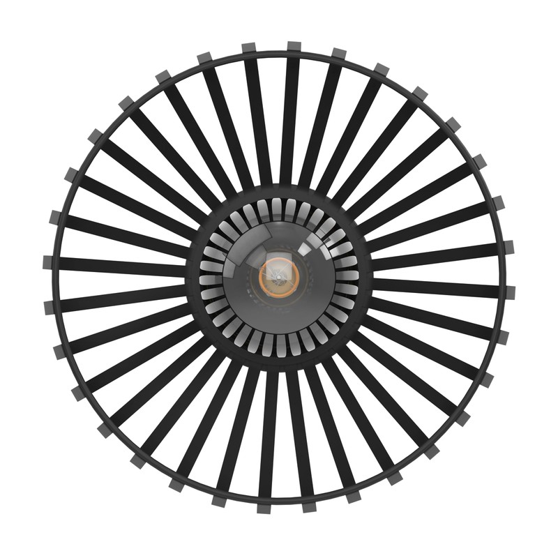 EGLO Ceiling light fixture Mogano 3, flush-mount ceiling lamp in