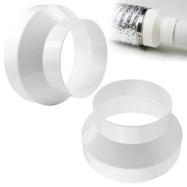 Reducer Reducer Connector for Ventilation Round Pipe Ventilation Systems ABS Reduction Pipe Connector Ventilation Pipe (150 mm to 100 mm)