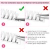 Fan Eyelash Extensions, 7D-D-0.07-12, Short, Ready-Made Volume Eyelashes, 0.10 C