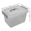 Lesbin Plastic Storage Box, 6-Pack 6 Quart Storage Bins with