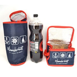 Camouflage Bag 4.2 LTR Insulated Lunch Military Cooler and 2 LTR Bottles Cooler Picnic Camping Freezer Food Container