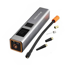 PROFI-PARTNER Akku Luftpumpe 150 PSI, Elektrischer Mini Kompressor für Auto, Motorrad & Fahrrad, Tragbare Reifenpumpe mit Digital Manometer und USB-C