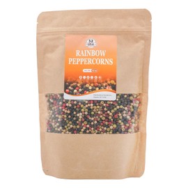 52USA Rainbow Peppercorns 12oz, Peppercorns for Grinder Refill, Whole White Peppercorns, Red Peppercorns, Black Peppercorns, Mixed Peppercorns, Rainbow Pepper Mix