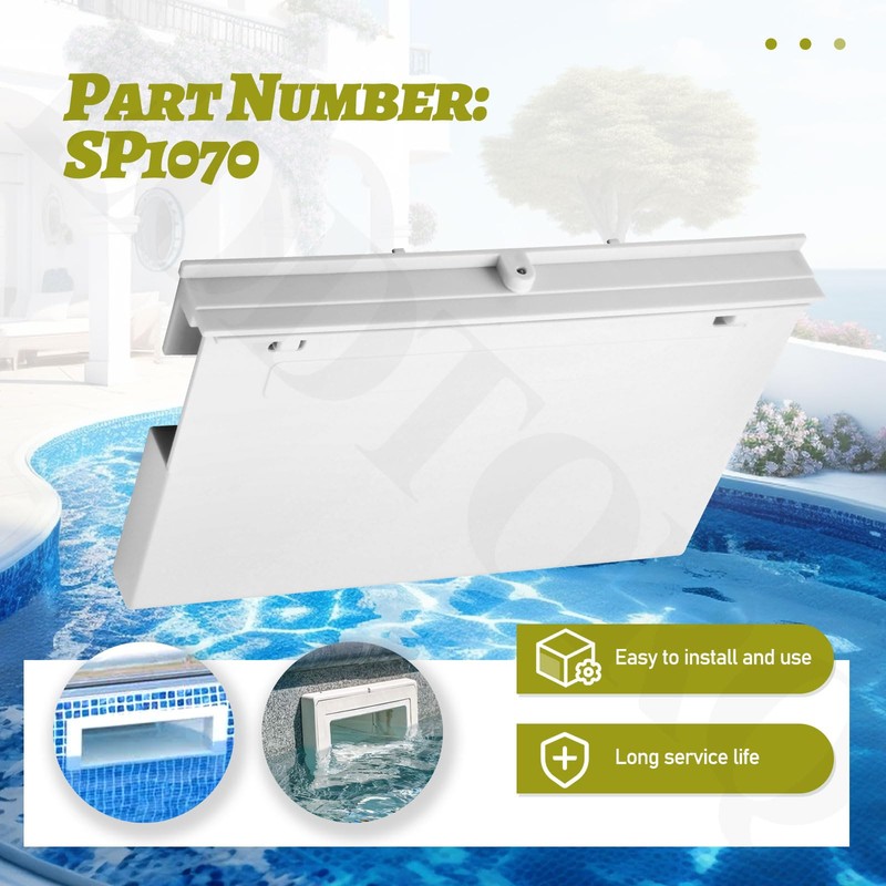 EddTorq SP1070 Pool Skimmer Weir Flap Door (8-3/8" Length, 5-1/4"