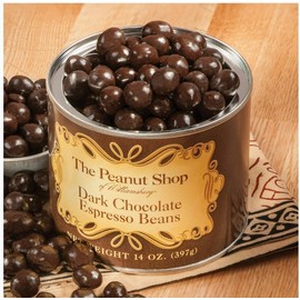 The Peanut Shop of Williamsburg, Dark Chocolate Covered Espresso Beans, 14 oz