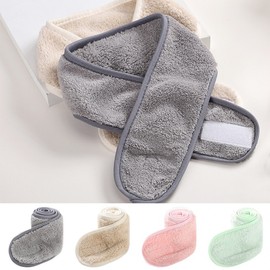 [Wholesaler] Velcro face wash band/face wash hair band face wash headband shower hair band shower band face band face wash band face wash band 1-3) Velcro face wash band (pink) 4ea