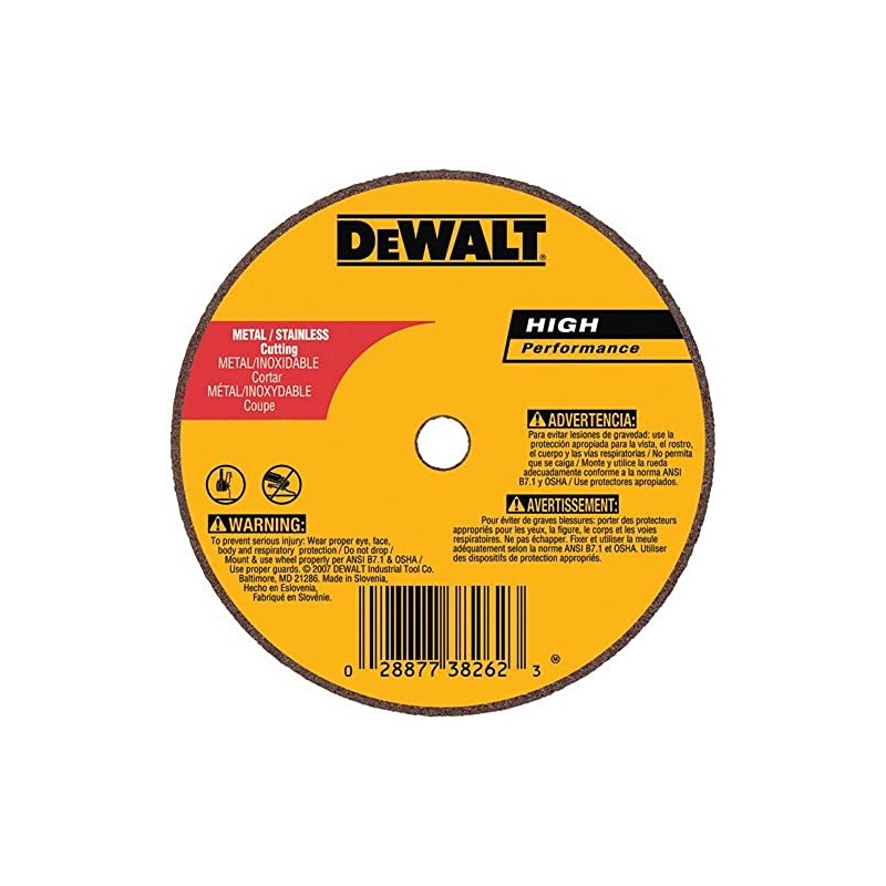 DeWalt DW8723 A60T Wheel, 4-Inch X 1/16-Inch X 5/8-Inch