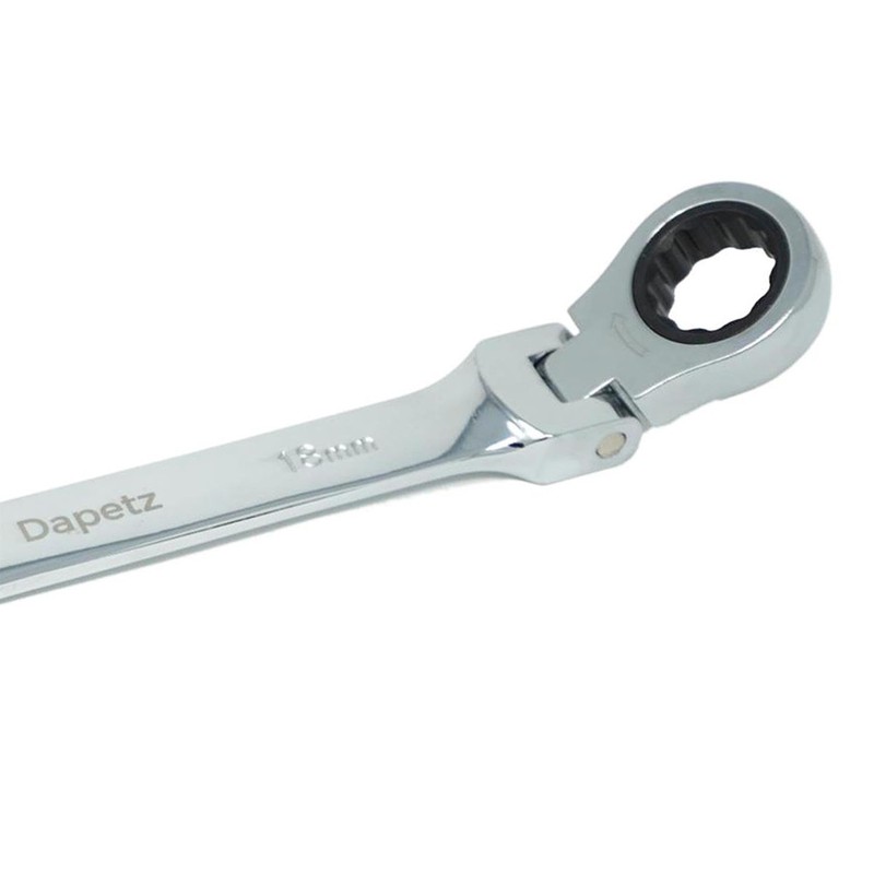 Dapetz ® 18mm Flexible Ratchet Spanner Wrench – Tool for