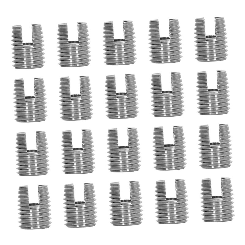 20PCS Self Tapping Insert Stainless Steel Slotted Wire Thread Repair