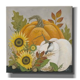 Epic Graffiti 'Pumpkins And Sunflowers' by Tanya Nyp Canvas Wall Art, 12" x 12"