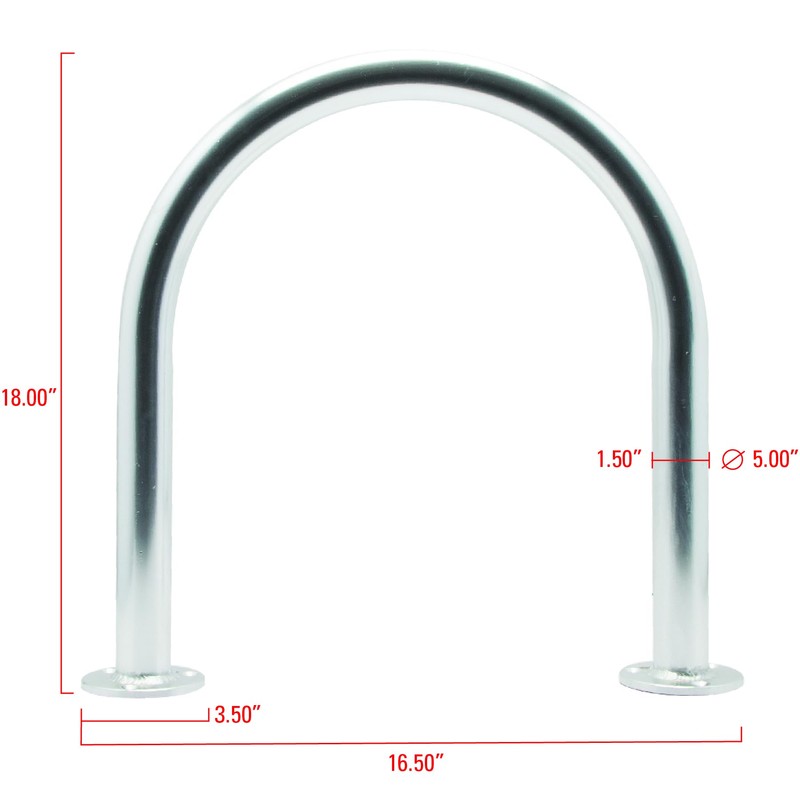 Extreme Max 3006.6907 Universal Aluminum Hand Rail for Pool, Hot