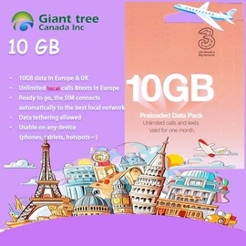 New Orange Holiday 30GB (Europe sim Card, France, UK, Sim Card)