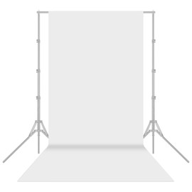 [通拓商品]1.6x5m/5x16ft Photography Studio Non-woven Backdrop Background Screen Solid Color White