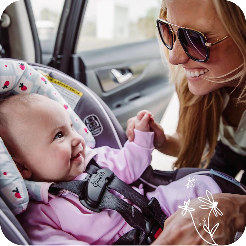 GoldBug Deluxe Duo Car Seat Head Support + Matching Strap