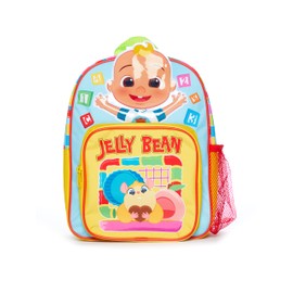 CoComelon Jelly Bean Childrens Backpack Blue Yellow