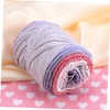 Tofficu 1Roll Rainbow Knitting Yarn for Crochet DIY Crafts Soft