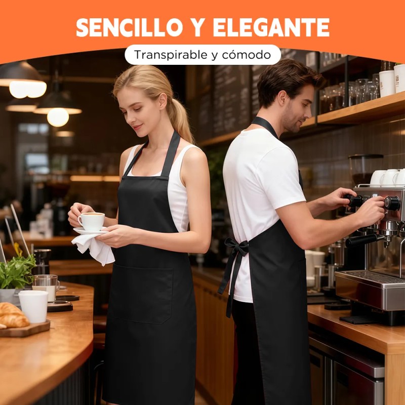 10 Pzs Mandil Delantal Para Chef Meseros Barbería Pintores