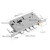 Security Lock Body SUS Steel 2 Hole Anti Theft Universal