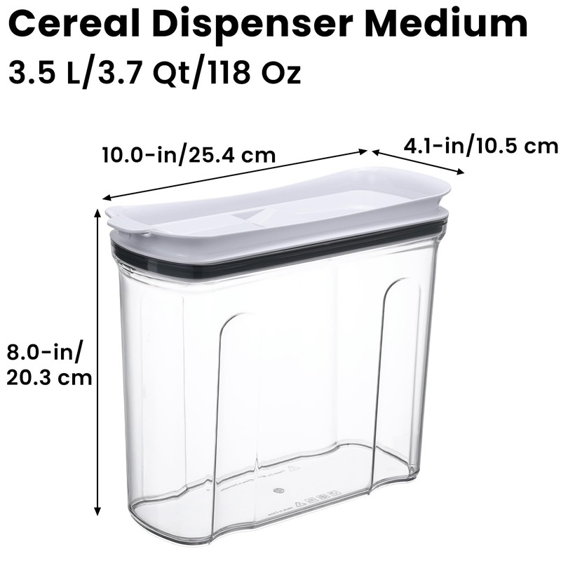 FreshKeeper Cereal Containers Storage Set, Airtight Food Storage Container with