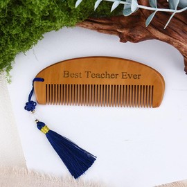 Teacher Appreciation Gifts for Women Wooden Massage Comb Best Teacher Ever Gifts for Teachers