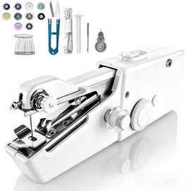 Handheld Sewing Machine, Mini Sewing Machine with Sewing Accessories, Electric Portable Stitch Tool for Beginners, DIY,