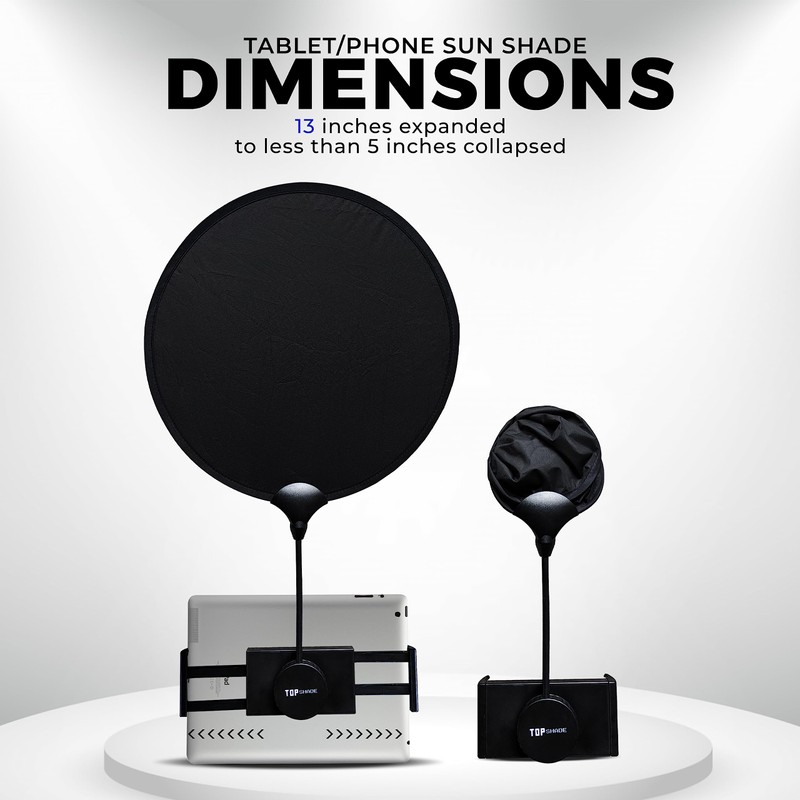 TopShade Tablet Sun Shade - Flexible, Adjustable, and Portable