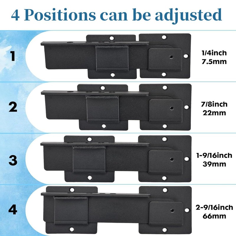 9-Inch Heavy Duty Flip Gate Latch with 4 Padlock Holes