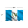 Guatemala Flag 5X8 FT, Outdoor Polyester Flags, Double Stitched Guatemalan