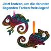 Baker Ross FN190 Chameleon Scratch Art Decorations - Pack of