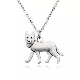 Cartoon German Shepherd Necklace ANIMAL RESCUE DONATION
