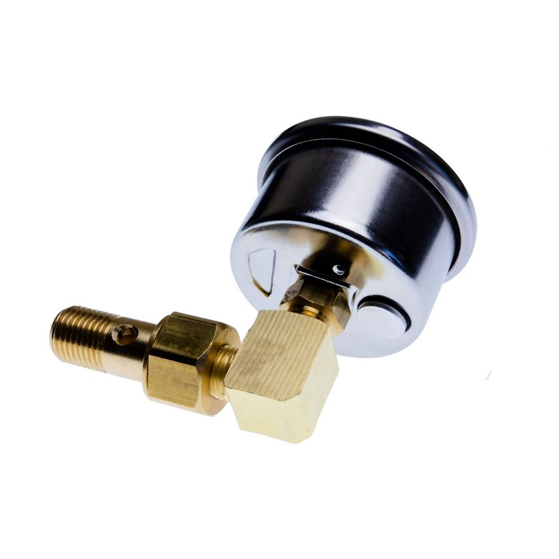VMS RACING 0-100 PSI Liquid Filled Fuel Pressure Gauge with