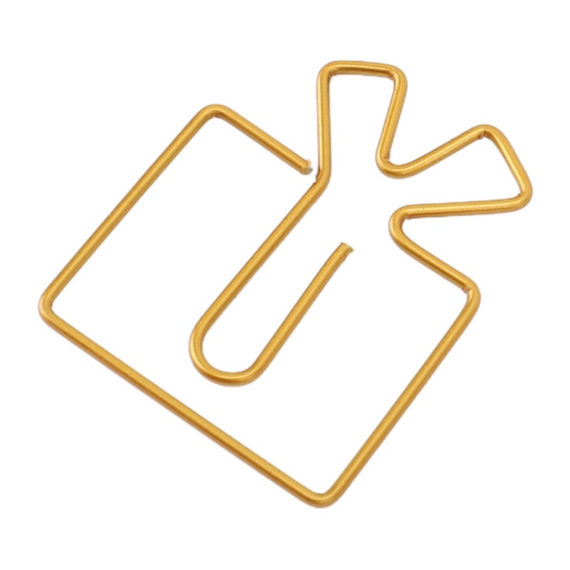 100PCS Funny Cute Paperclips Decorative Metal Small Journaling Paper Clamps