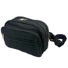 RAVEN Black Money Pouch with Belt | 5 Zippered Compartments