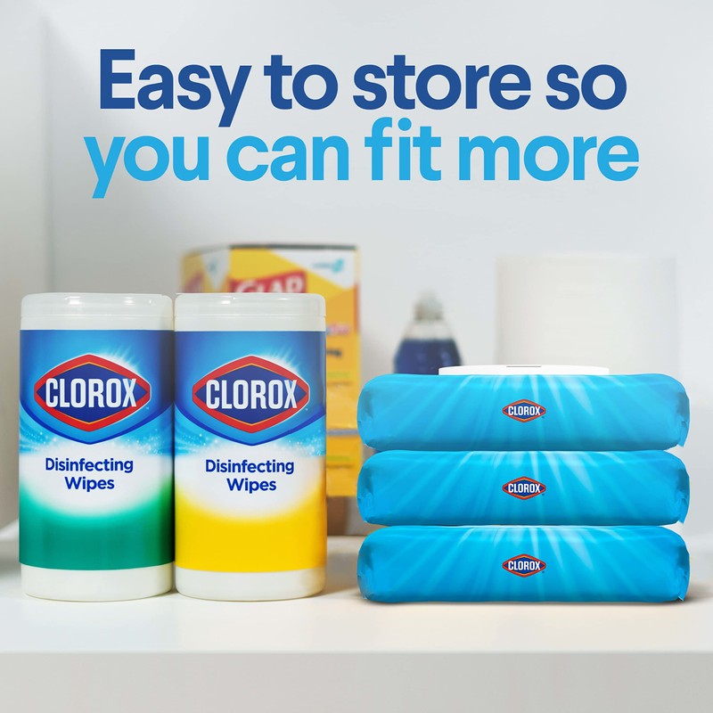 Clorox Disinfecting Wipes, Bleach Free Cleaning Wipes, Household Essentials, Dorm