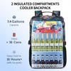 Kalesi Cooler Backpack 36 Cans Lightweight Insulated Leak-Proof Travel Camping