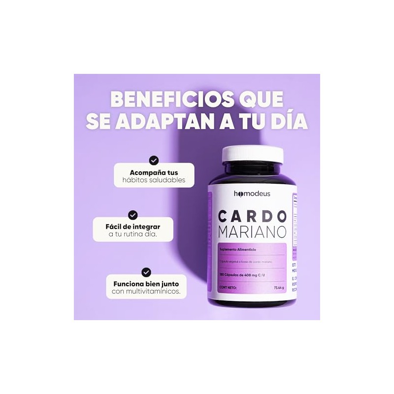 Cardo Mariano 616mg Cápsulas Veganas NAC y Alfa Lipoico 180