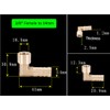 Brass Barb Hose Fitting, Elbow Pipe Connector Hose Barb to