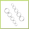 Small Hoop Earrings for Women Men Stainless Steel Silver Hoop