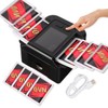 Lxjmcwio Rechargeable Automatic Card Shuffler for 2 Decks, 2000 mAh