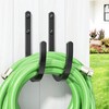 Garden Hose Holder Wall Mount - Aluminum Hose Hanger for