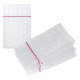 MECCANIXITY Self Sealing Bubble Pouch Wrap Bags Cushioning Bags 2.36 + 1.18 x 1.97" Double Wall Thickening Shockproof Foam Protective for Moving Shipping Packing Storage (Pack of 100, Clear)