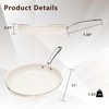 SAKAMOSH 11" Ceramic Frying Pan Nonstick, Skillet, Cooking Pan Non