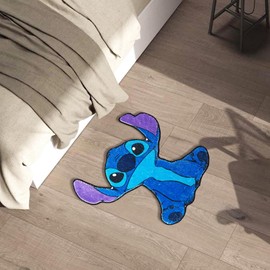 QOQXQOOH Cartoon Bath Rug for Kids Room | Non-Slip & Water Absorbent Soft Microfiber Shaggy Mat for Bedroom Bathroom | Cute Area Rug Home Decor