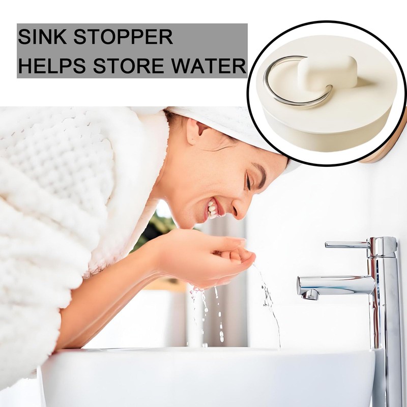 6 PCS Sink Plug Replacement, Bathtub Stopper Rubber Drain Stopper